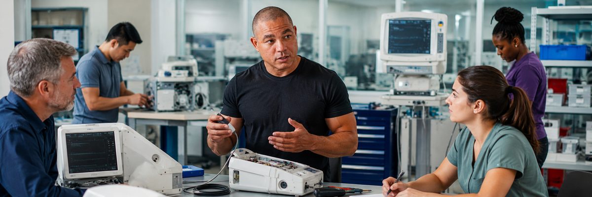 Devin Leads Hospital Equipment Readiness Training