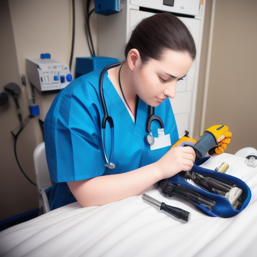 Medical equipment field service scene
