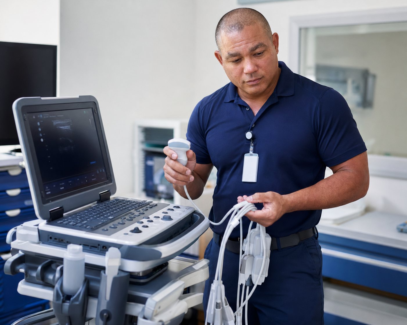 BiomedRx healthcare technology management team delivering laboratory equipment maintenance
